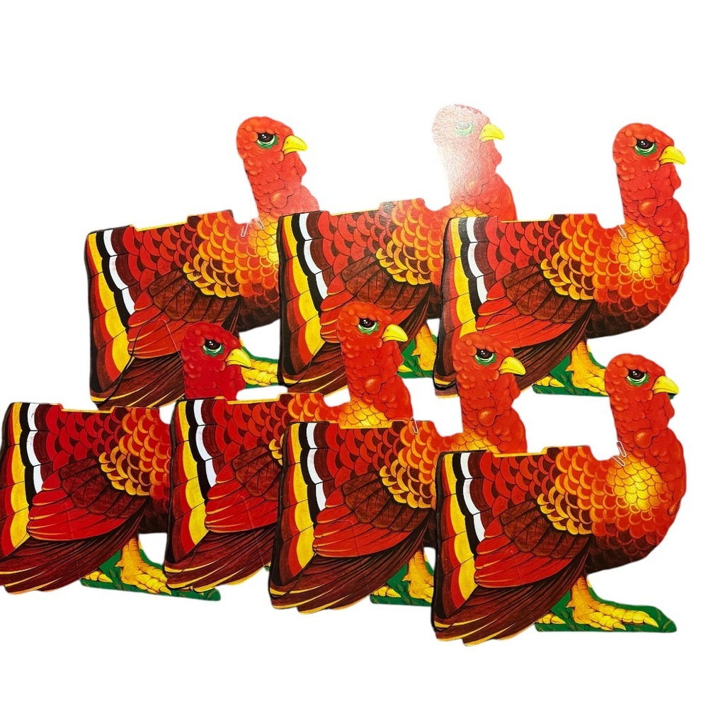 Vintage honeycomb turkey Tsan Yih Enterprise Co Ltd LOT 7 Thanksgiving decor 14”